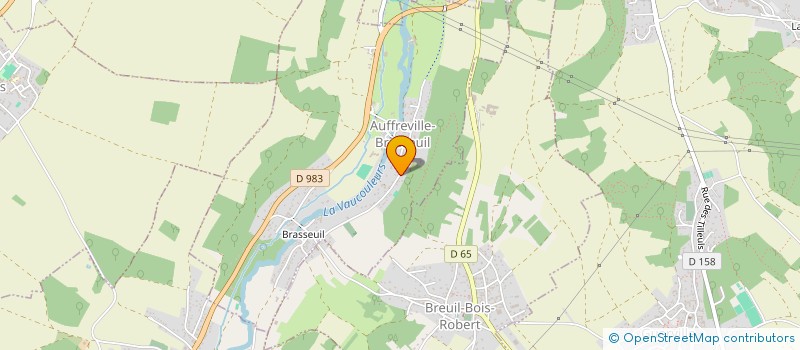 localisation de l'entreprise L'OCEANE  AUFFREVILLE-BRASSEUIL