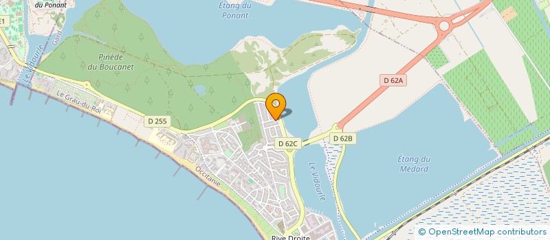 localisation de l'entreprise L'OCEANE  LE GRAU-DU-ROI