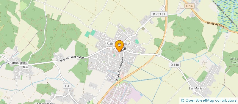 localisation de l'entreprise L'OCEANE  SAINT-SULPICE-DE-ROYAN