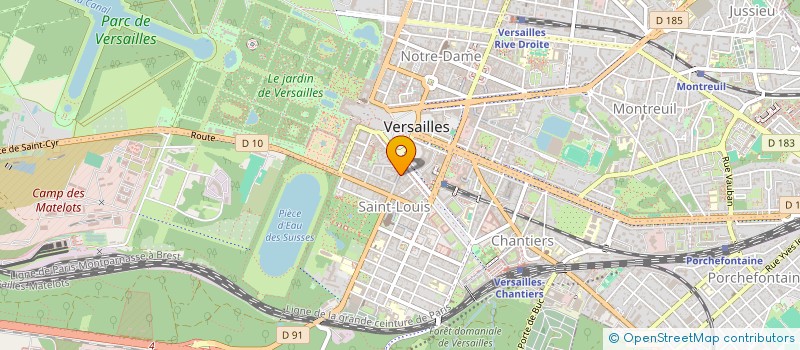 localisation de l'entreprise L'OCEANE à VERSAILLES
