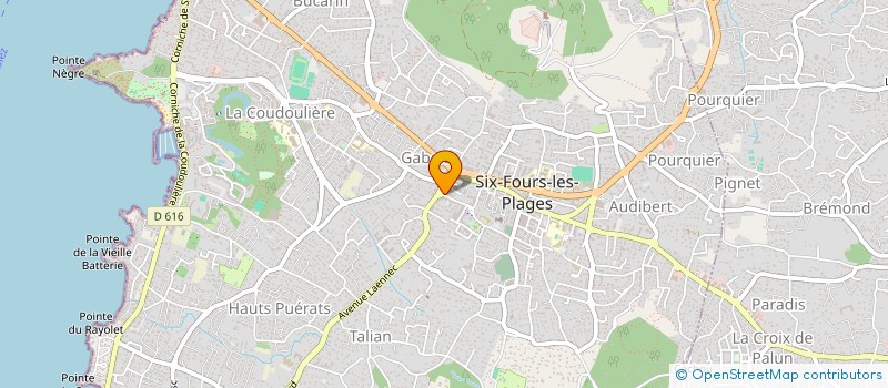 localisation de l'entreprise L'OCEANE à SIX-FOURS-LES-PLAGES
