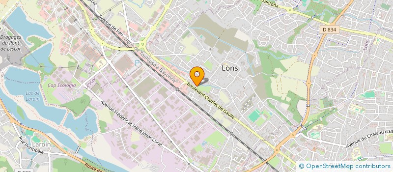 localisation de l'entreprise L'OCEANE à LONS