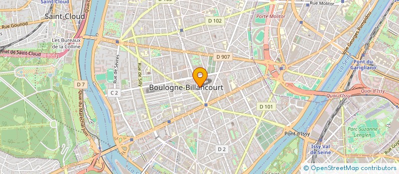 localisation de l'entreprise L'OCEANE LAVERIE à BOULOGNE-BILLANCOURT