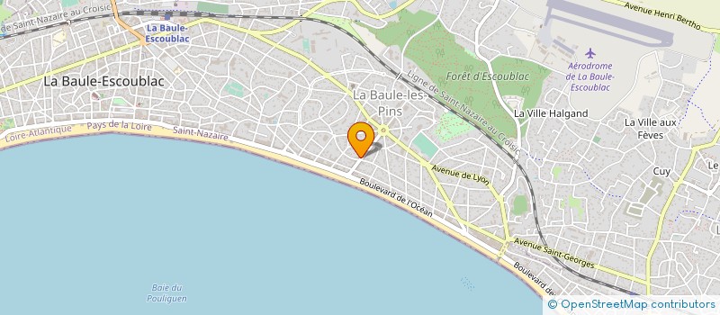 localisation de l'entreprise L'OCEANE SERVICES à LA BAULE-ESCOUBLAC