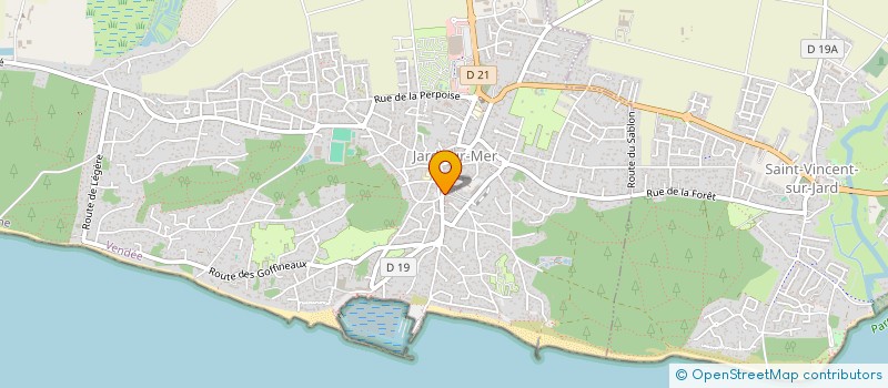 localisation de l'entreprise L'OCEANNE à JARD-SUR-MER