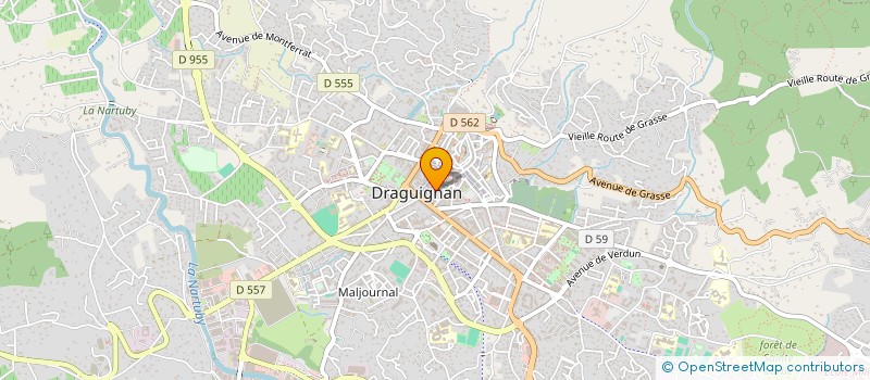 localisation de l'entreprise L'OCEFIO  DRAGUIGNAN