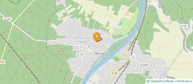 localisation de l'entreprise L'OCRILLON  SAMOIS-SUR-SEINE