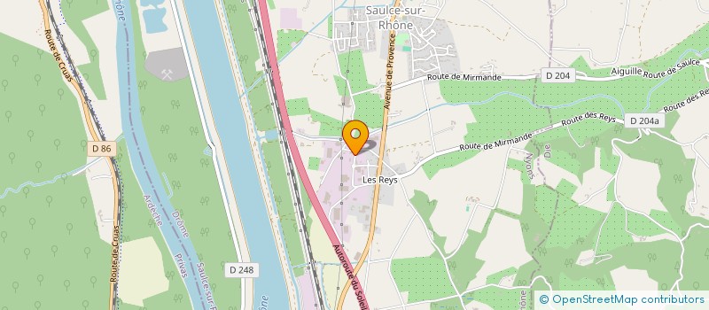localisation de l'entreprise L'OCTANT à SAULCE-SUR-RHONE