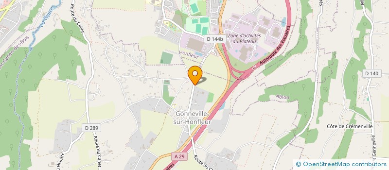 localisation de l'entreprise L'OCTROY  GONNEVILLE-SUR-HONFLEUR