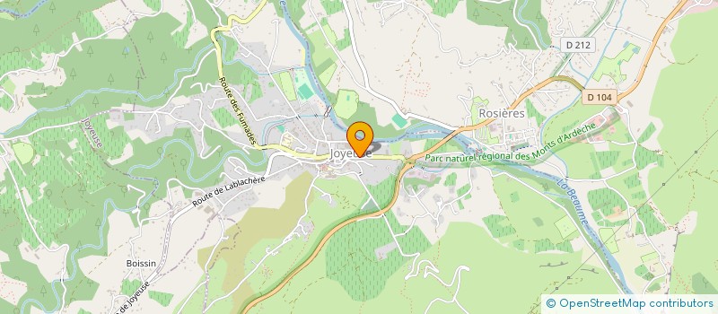 localisation de l'entreprise L ODALISQUE à JOYEUSE