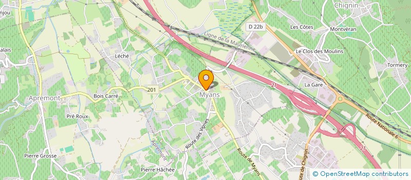 localisation de l'entreprise L'ODE DE SOURCE  MYANS