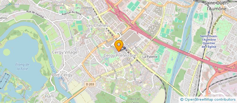 localisation de l'entreprise L ODYSSEE à CERGY