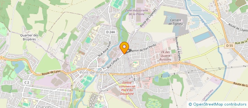 localisation de l'entreprise L'ODYSSEE  PONT-DE-CHERUY