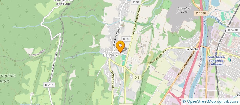 localisation de l'entreprise L'ODYSSEE  BARRAUX