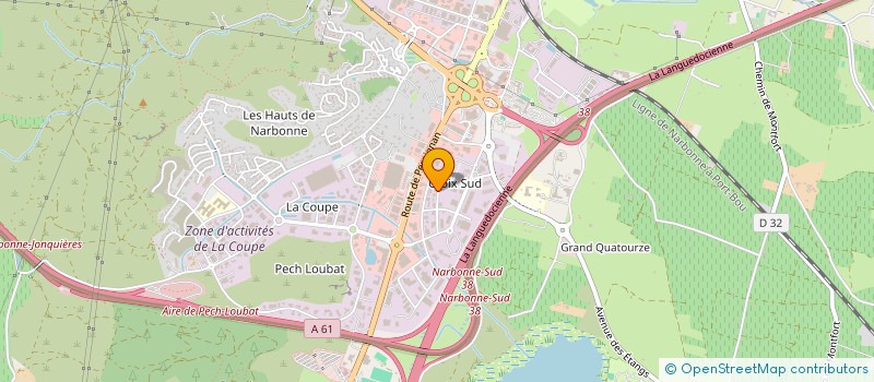 localisation de l'entreprise L'ODYSSEE  NARBONNE
