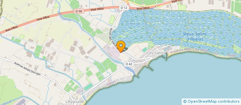 localisation de l'entreprise L'ODYSSEE BLEUE à HYERES