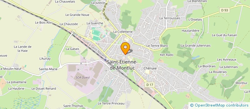 localisation de l'entreprise L'ODYSSEE BULLE  SAINT-ETIENNE-DE-MONTLUC