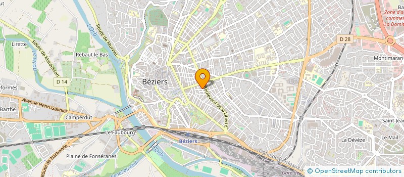 localisation de l'entreprise L'ODYSSEE DE LA MEDITERANNEE à BEZIERS