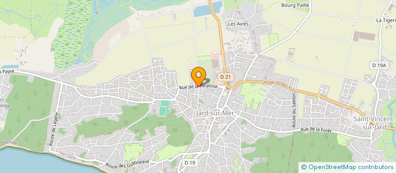 localisation de l'entreprise L'ODYSSEE DES LYS  JARD-SUR-MER