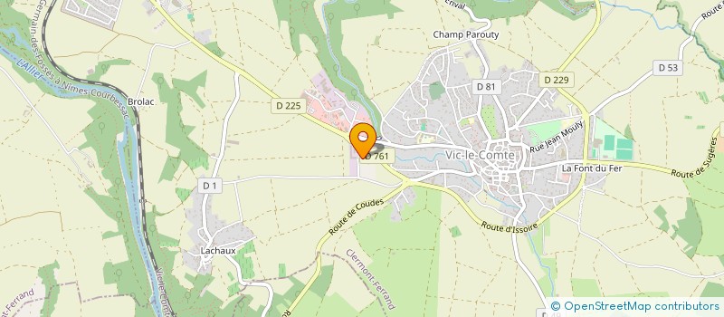 localisation de l'entreprise L'ODYSSEE DU CHEVAL  VIC-LE-COMTE