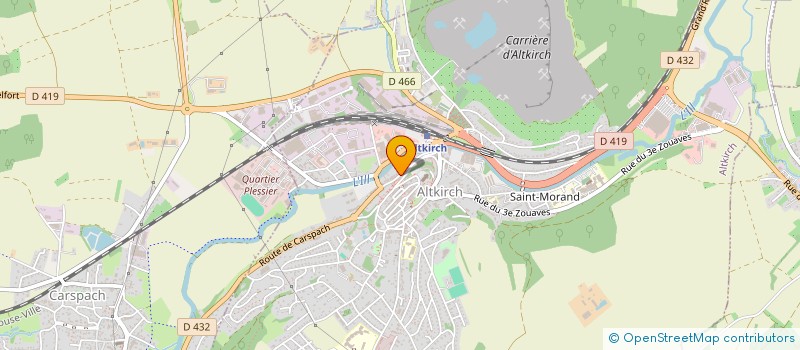 localisation de l'entreprise L'ODYSSEE DU QUILT SARL  ALTKIRCH