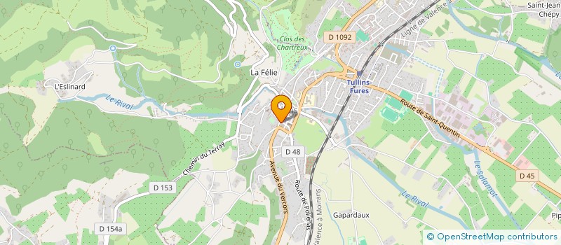 localisation de l'entreprise L'ODYSSEE GOURMANDE à TULLINS