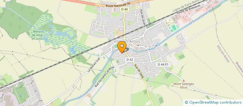 localisation de l'entreprise L'ODYSSEE INATTENDUE  VITRY-EN-ARTOIS