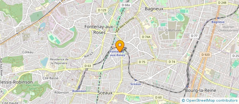 localisation de l'entreprise L'ODYSSEE VERTE à FONTENAY-AUX-ROSES