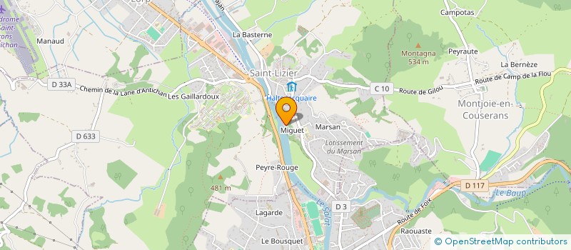 localisation de l'entreprise L OEIL AUX AGUETS à SAINT-LIZIER
