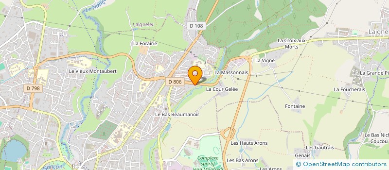 localisation de l'entreprise L'OEIL D'ORION  FOUGERES