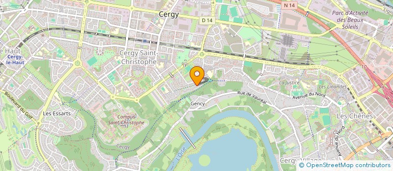 localisation de l'entreprise L'OEIL DANS LE CIEL  CERGY