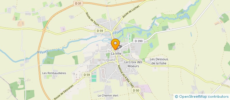 localisation de l'entreprise L'OEIL DE BOEUF  LIGUEIL