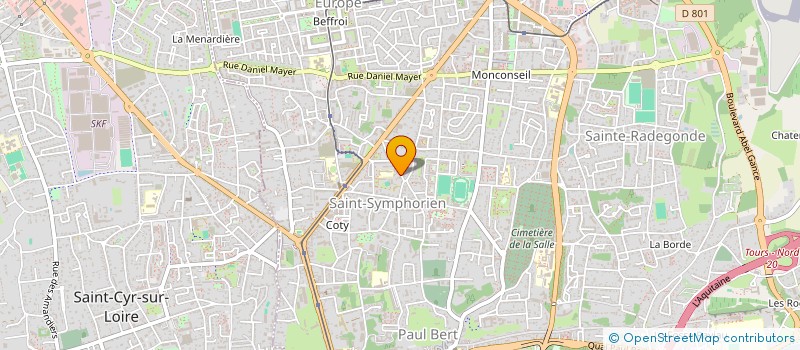localisation de l'entreprise L'OEIL DE L'ARTISTE à TOURS