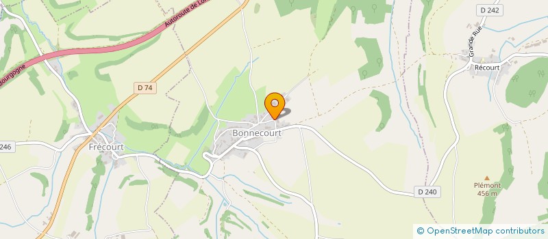 localisation de l'entreprise L'OEIL DE LUNA à BONNECOURT
