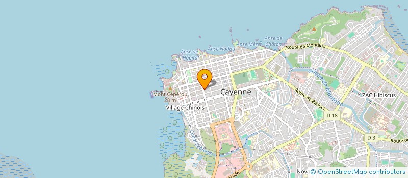 localisation de l'entreprise L'OEIL DE LUNE à CAYENNE