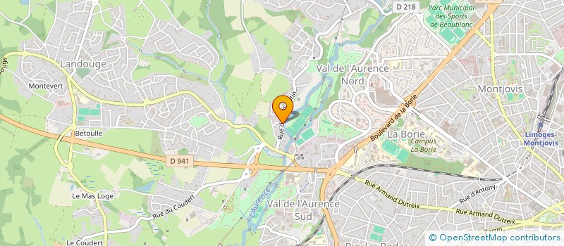 localisation de l'entreprise L'OEIL DE ZEUS à LIMOGES
