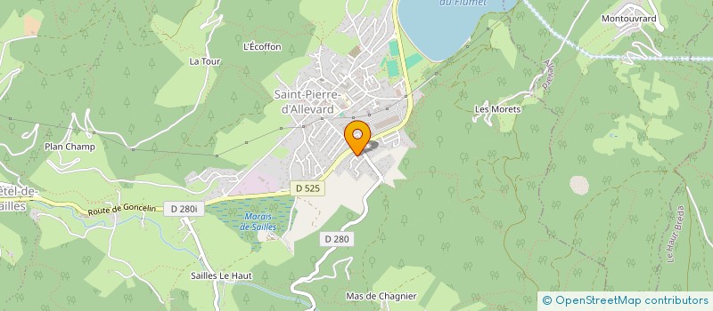 localisation de l'entreprise L'OEIL DES BERGERS  CRETS EN BELLEDONNE