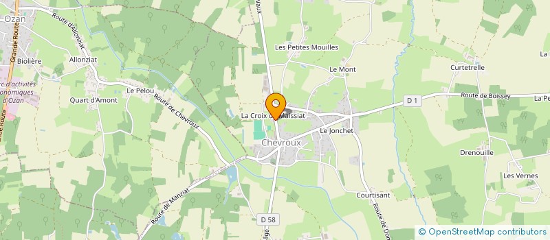 localisation de l'entreprise L'OEIL DES FAUNES  CHEVROUX