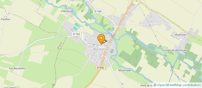 localisation de l'entreprise L'OEIL DU CHAT  BRIOUX-SUR-BOUTONNE