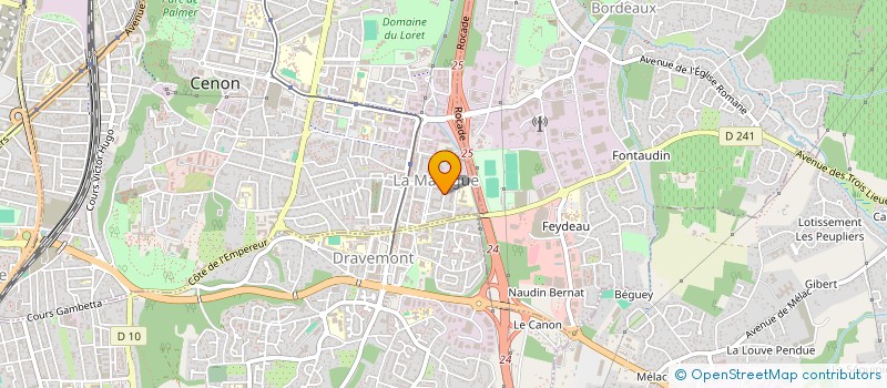 localisation de l'entreprise L'OEIL DU MACON à CENON