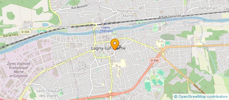 localisation de l'entreprise L'OEIL DU MONDE à LAGNY-SUR-MARNE