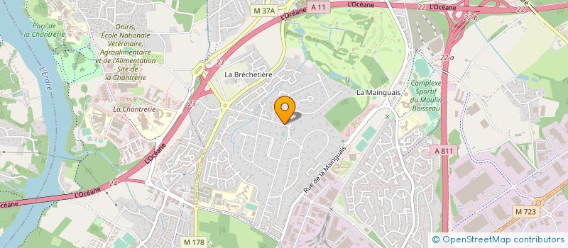 localisation de l'entreprise L'OEIL DU TYMPAN - THE EYEDRUM  CARQUEFOU