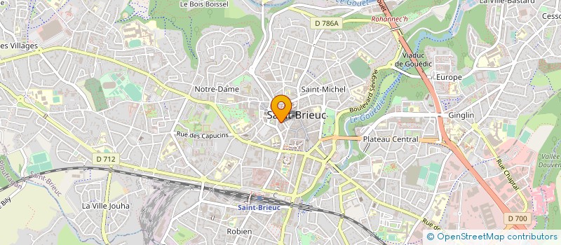 localisation de l'entreprise L'OEIL EN SCENE SB à SAINT-BRIEUC