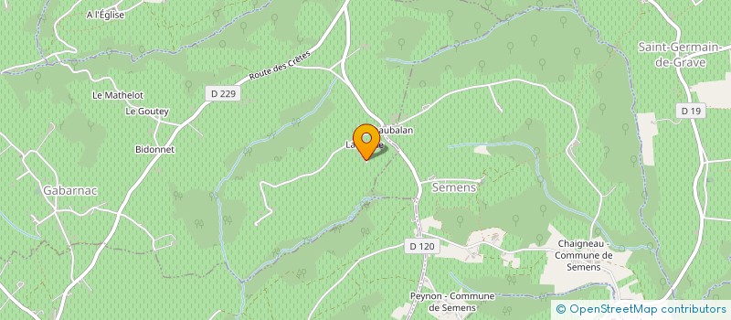 localisation de l'entreprise L'OEIL EN TROMPE  CADILLAC-SUR-GARONNE