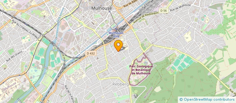 localisation de l'entreprise L'OEIL ET L'OREILLE EN CASCADE  MULHOUSE