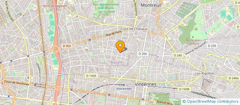localisation de l'entreprise L'OEIL SENSIBLE  MONTREUIL