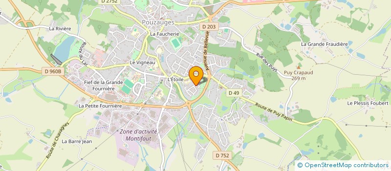 localisation de l'entreprise L'OEUF AU RIZ  POUZAUGES