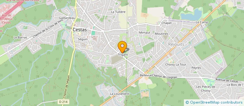 localisation de l'entreprise L'OEUF DE PIERRE à CESTAS