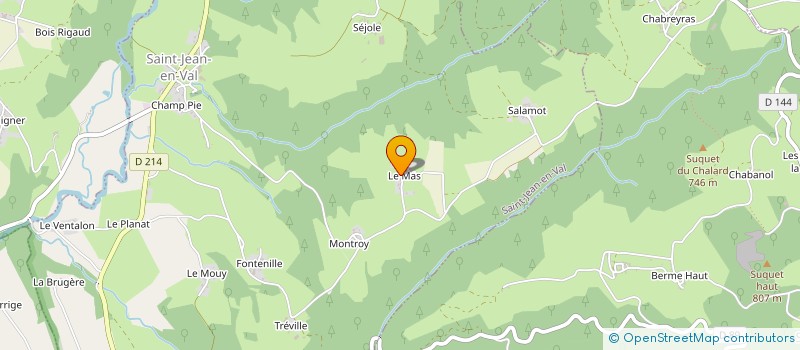 localisation de l'entreprise L'OEUF DES MONTS D'AUVERGNE à SAUXILLANGES