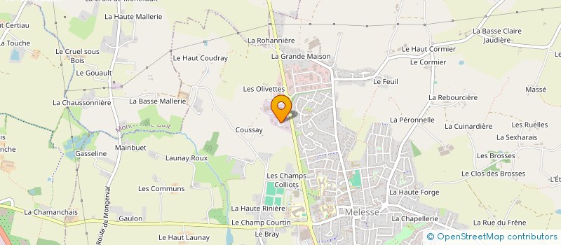 localisation de l'entreprise L'OEUF DU BREIL à MELESSE
